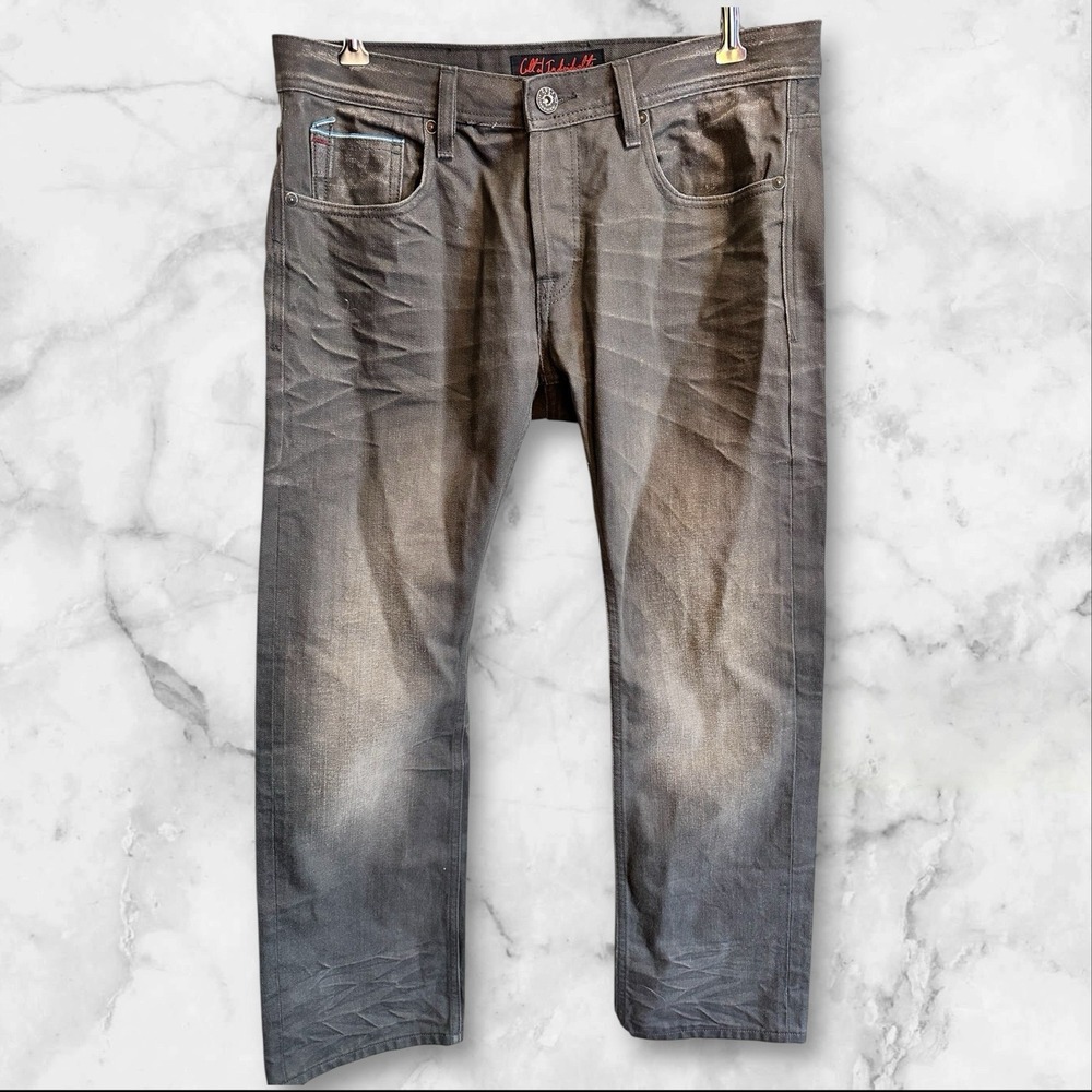 Cult Of Individuality Hagen Relaxed Japanese Selvedge Denim Jeans Men 34x34